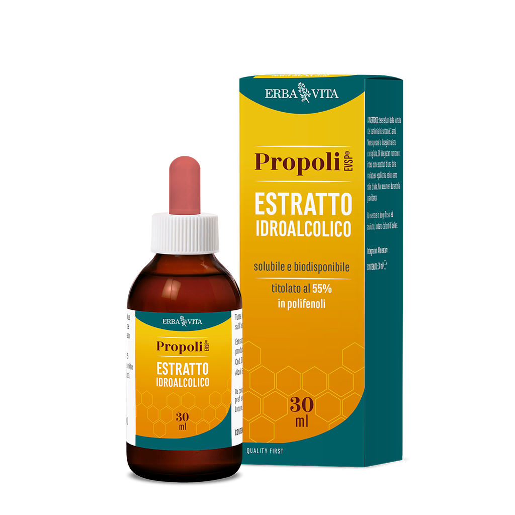 propoli estratto idroalcolico titolato al 55% in polifenoli
