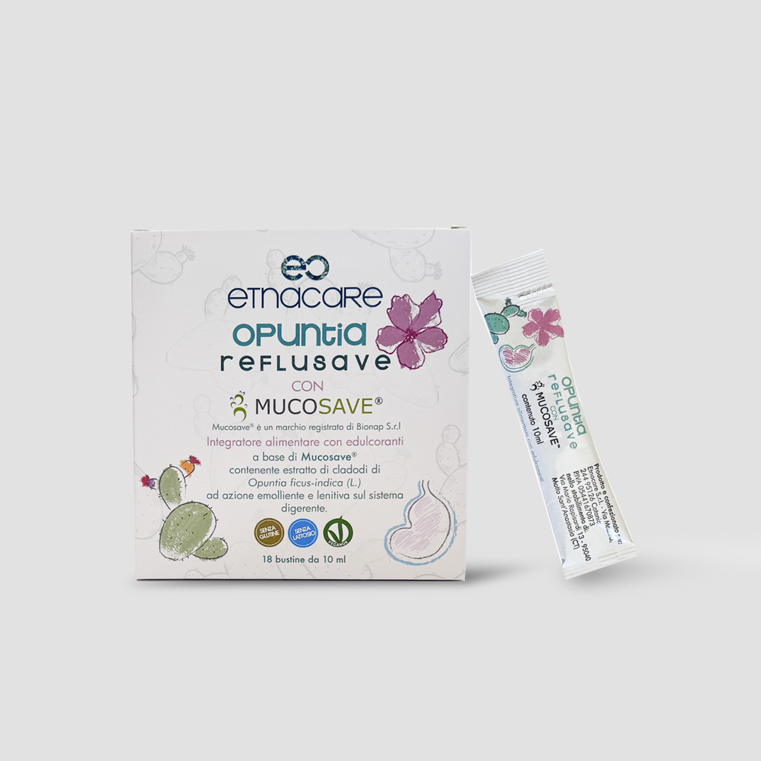 opuntia reflusave-18 bustine da 10 ml