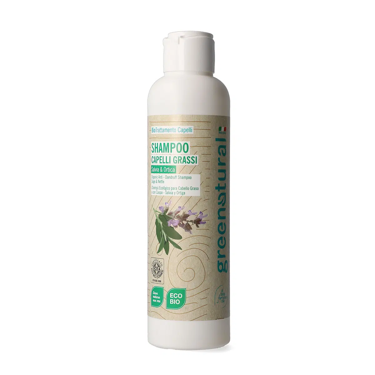 SHAMPOO CAPELLI GRASSI SALVIA E ORTICA -