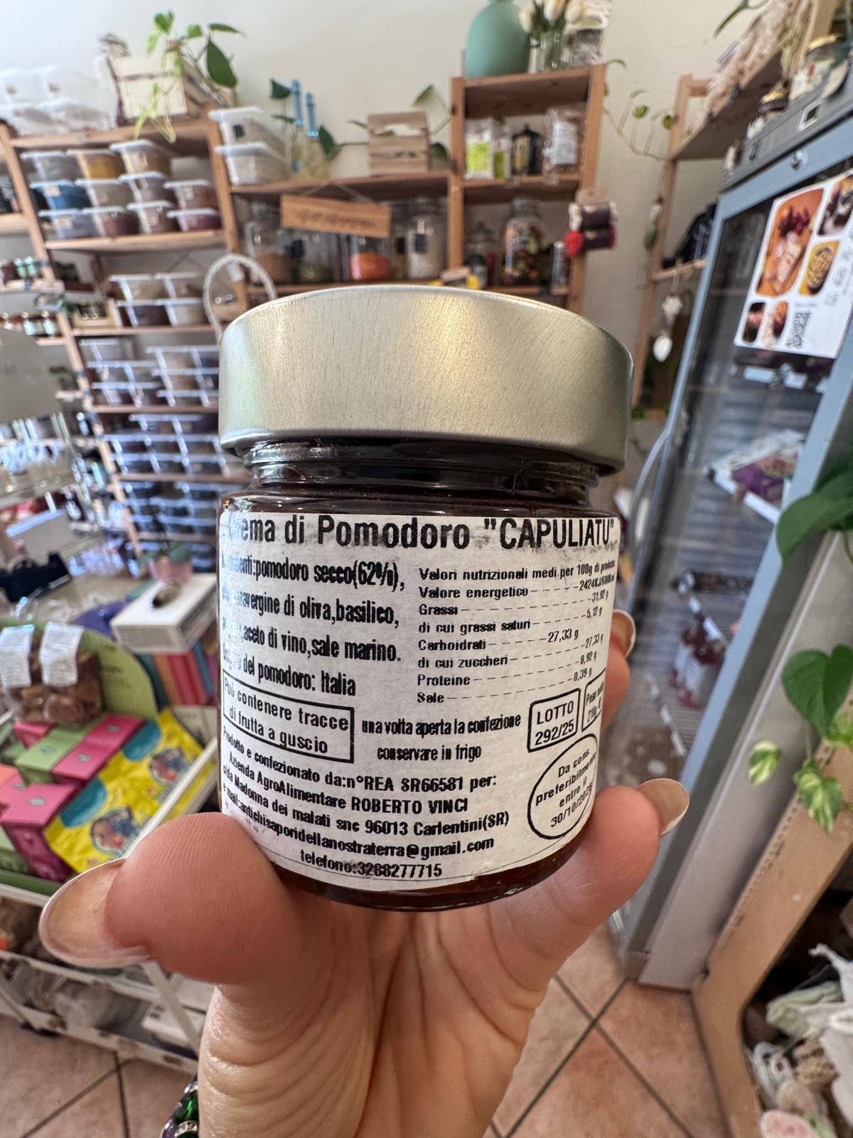 CREMA DI POMODORO "CAPULIATU" - 210G