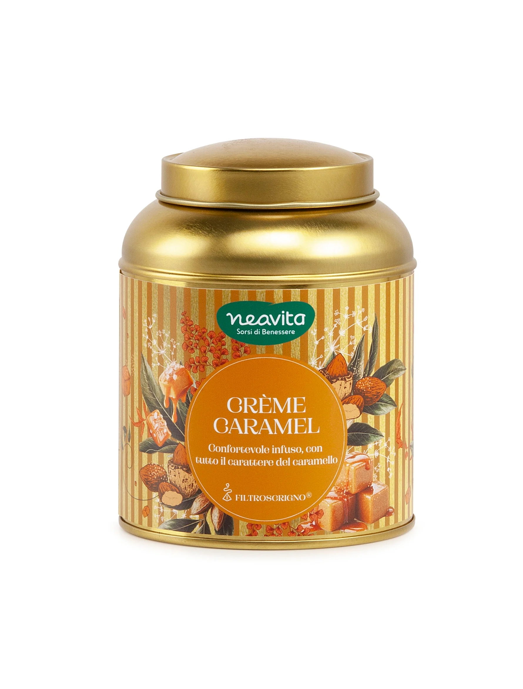 INFUSO DI ERBE E FRUTTA AL CREME CARAMEL-12 FILTROSCRIGNO