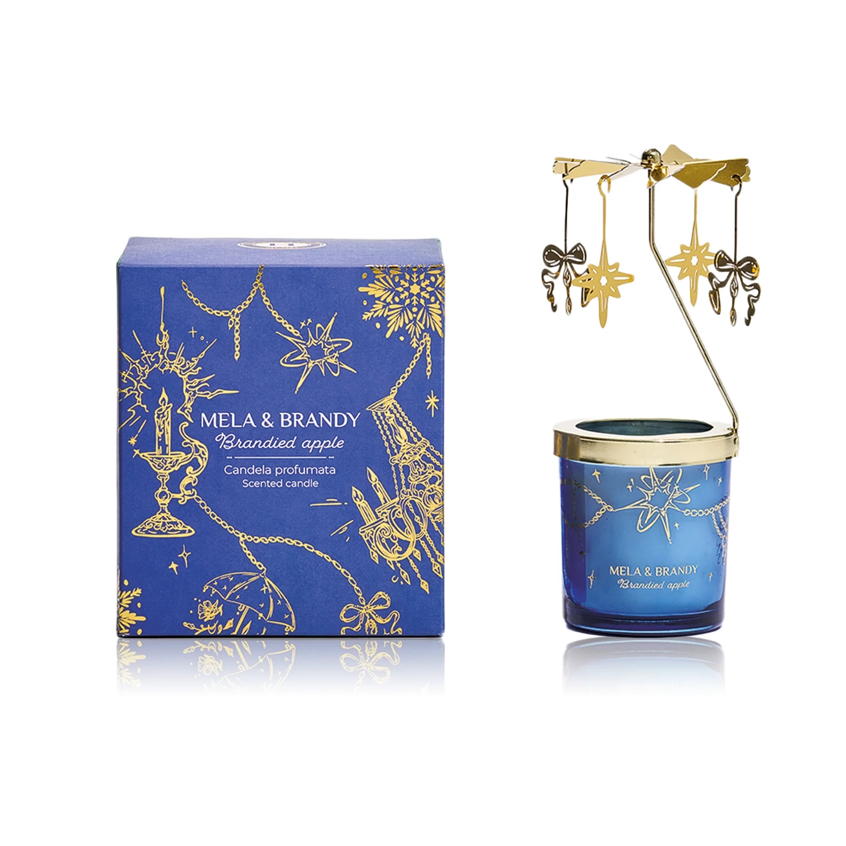 CANDELA CAROSELLO- MELA E BRANDY-150GR