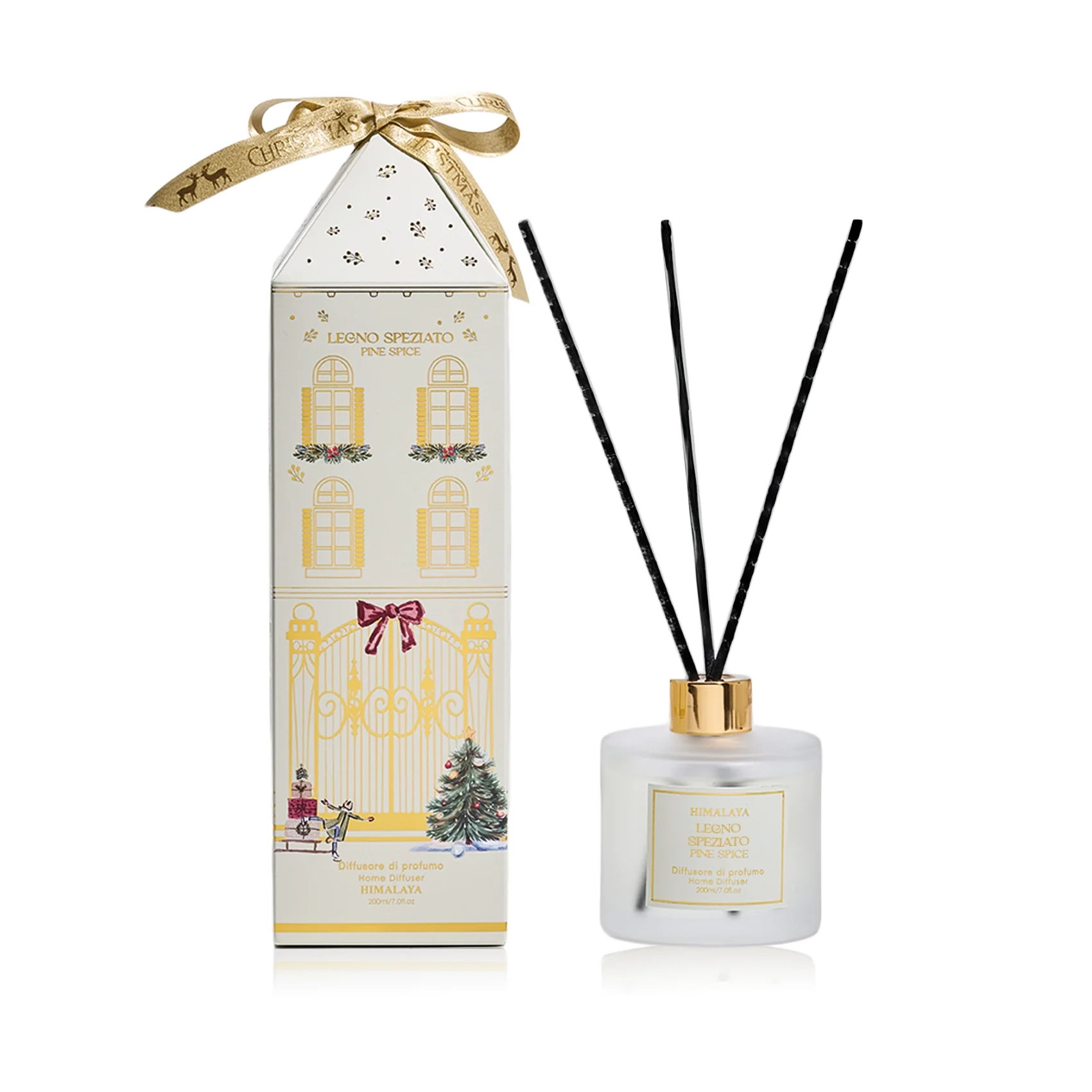 DIFFUSORE CON BASTONCINI IN LEGNO - LEGNO SPEZIATO-200ML
