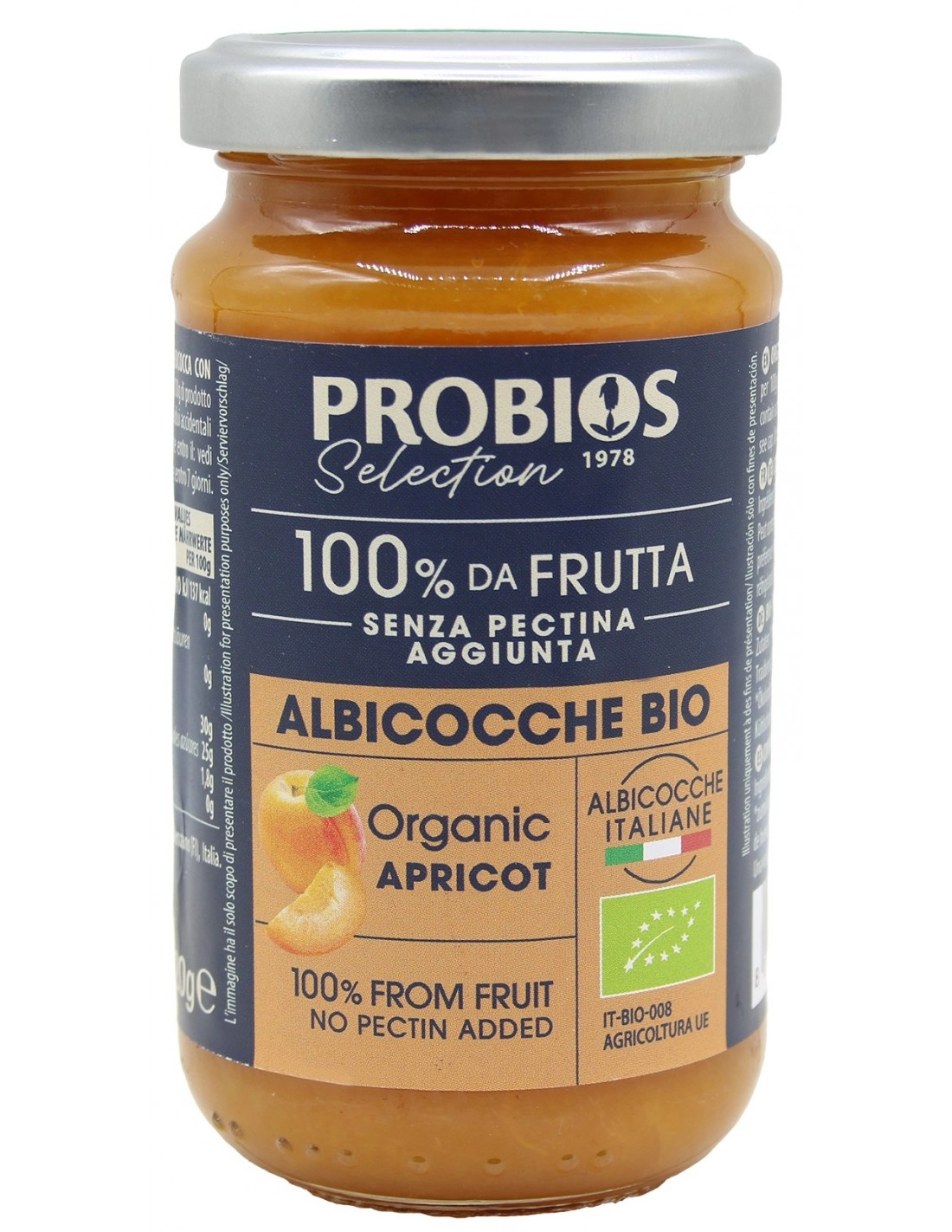 MARMELLATA DI ALBICOCCA BIO - 220G