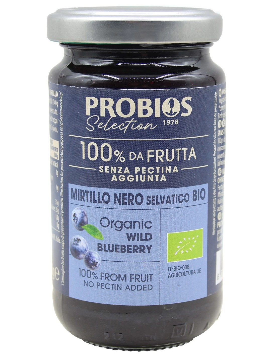 COMPOSTA DI MIRTILLO NERO SELVATICO BIO - 220G